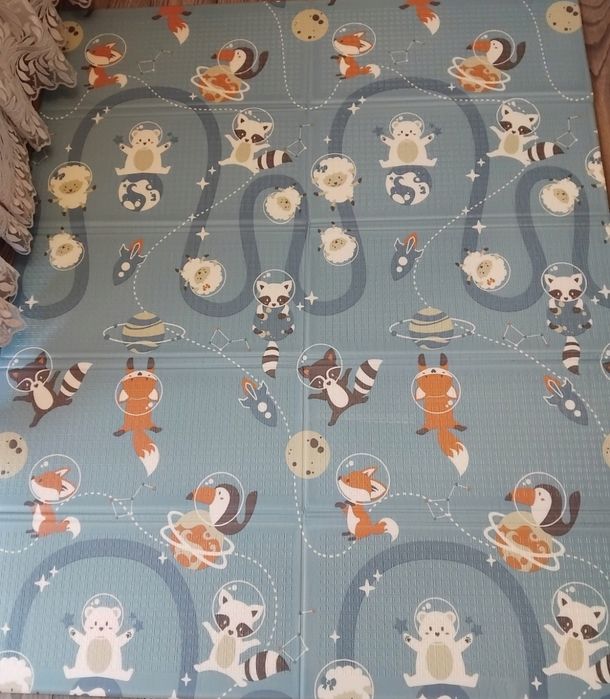Mata edukacyjna piankowa dwustronna dla niemowląt xpe 180x150 cm