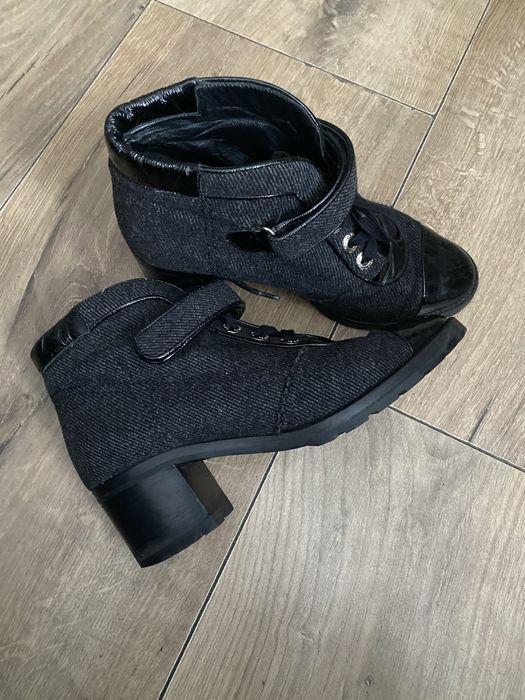 Chanel 2008 ec runway wool moto boots (archive pair)