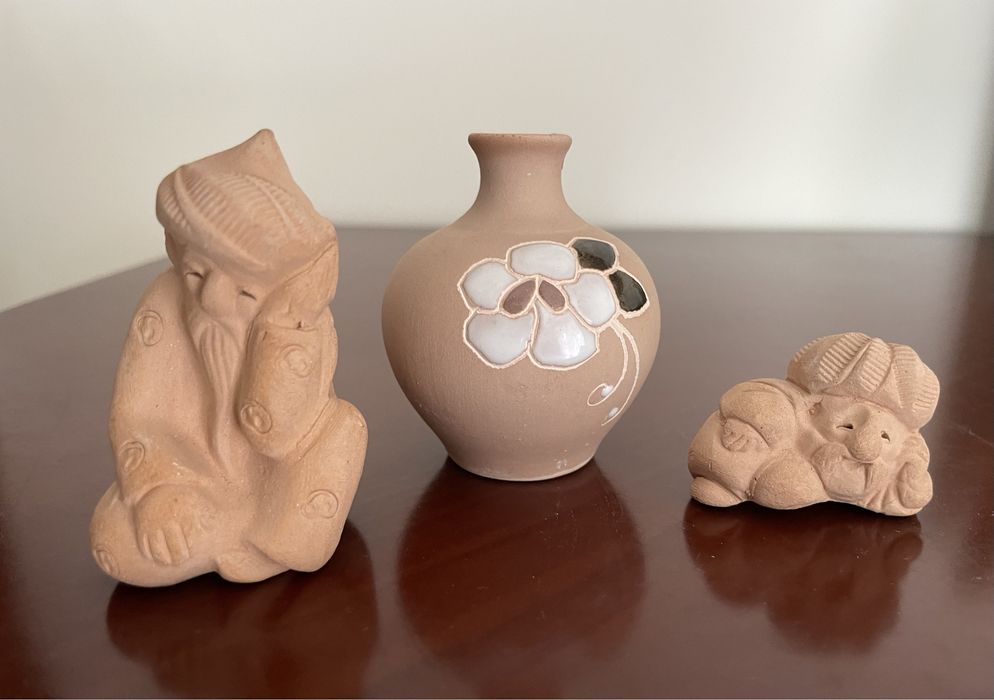 Фігурки ізглини -аксакали, вазочка , сувенір із Узбекистану