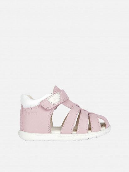 Босоніжки/сандалі дитячі Geox Macchia рожеві шкіряні, розмір 22