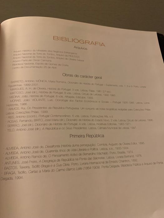 LIVRO "OS PRESIDENTES DA REPÚBLICA"