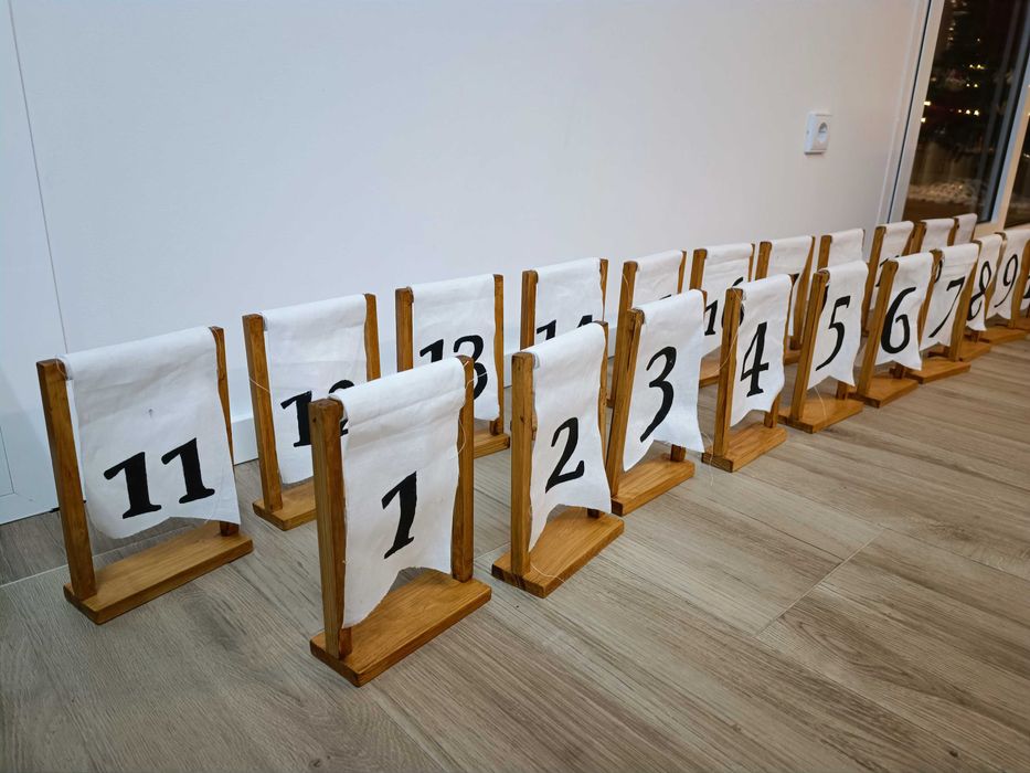Números de mesa - cerimónia