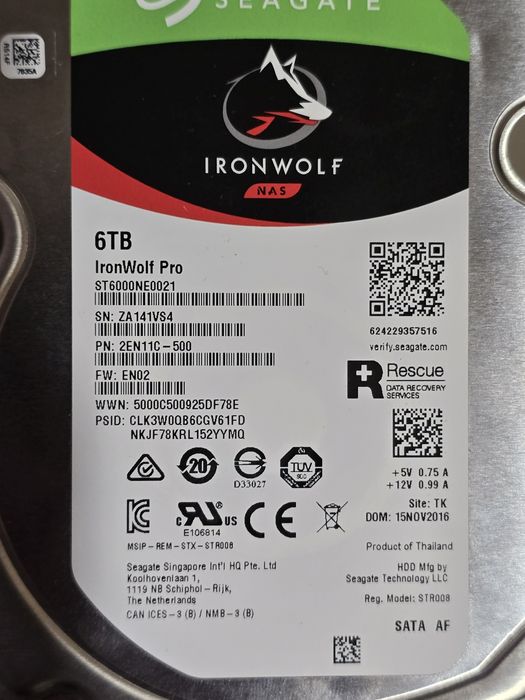 HDD Seagate IronWolf Pro 6TB