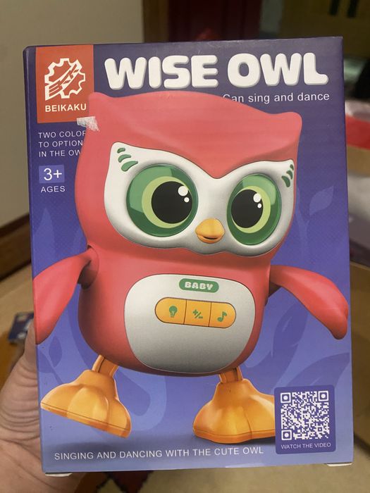 інтерактивна іграшка-сова Wise Owl від Beikaku.,синя