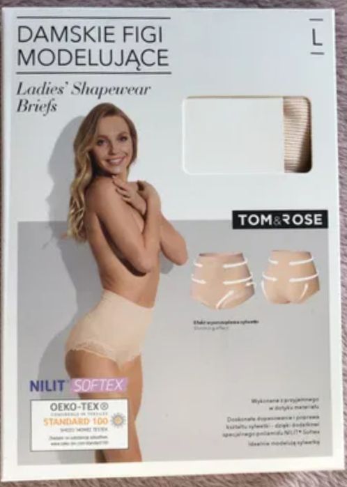 Nowy komplet bielizny modelującej L: top + majtki