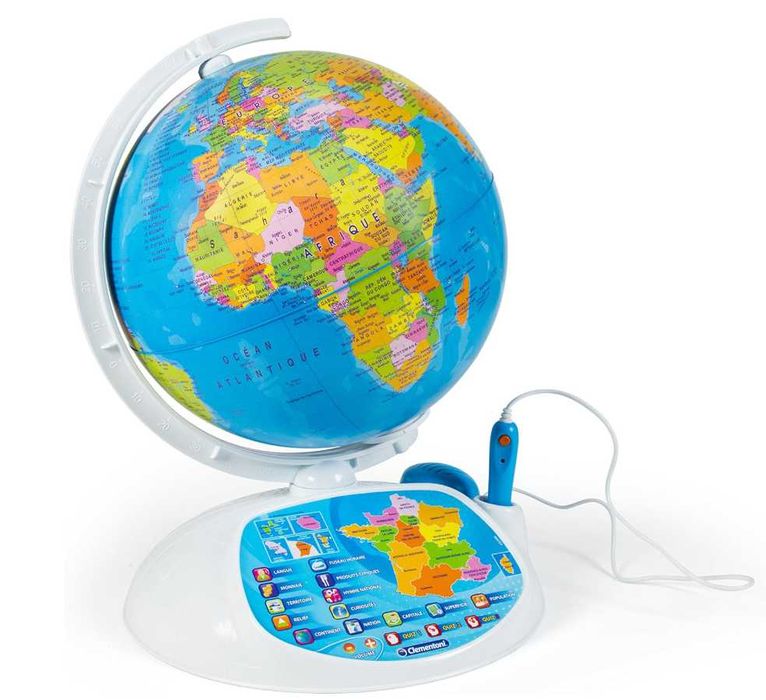 Clementoni 52202 Interaktywna gra globus (WERSJA FRANCUSKA)