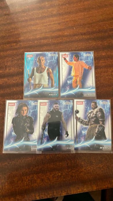Karty Marvel Topps Chrome Zestwa 15 kart