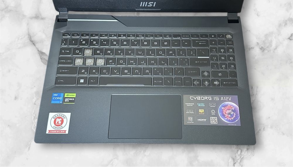 Гарантія! MSI Cyborg i5-12450H/RTX 4060 8gb/16gb ddr5/512gb ssd/144Hz