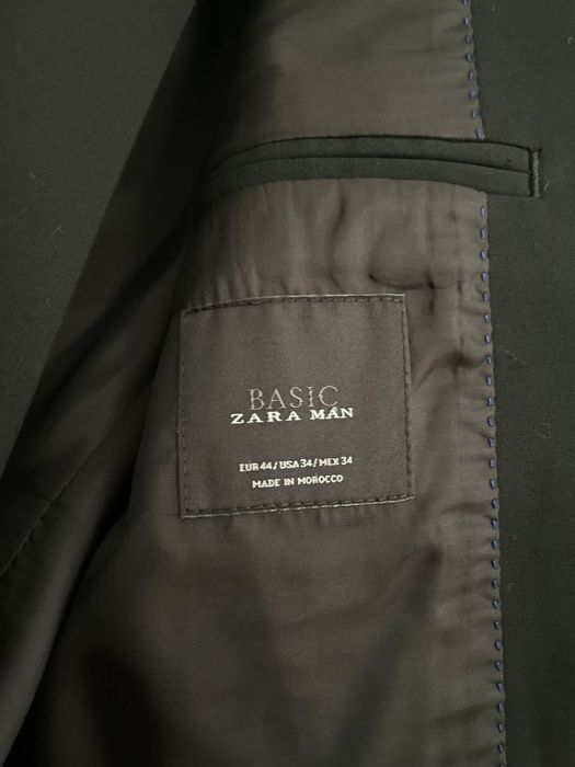 Fato Preto Zara Basic Man