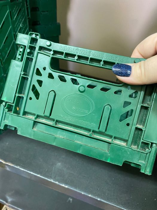 Składany koszyk skrzynka pojemnik organizer zielony multibox