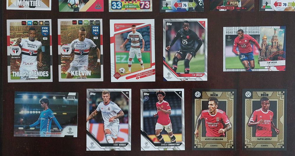 Football cards FIFA 365, Adrenalyn XL, Topps Champions League