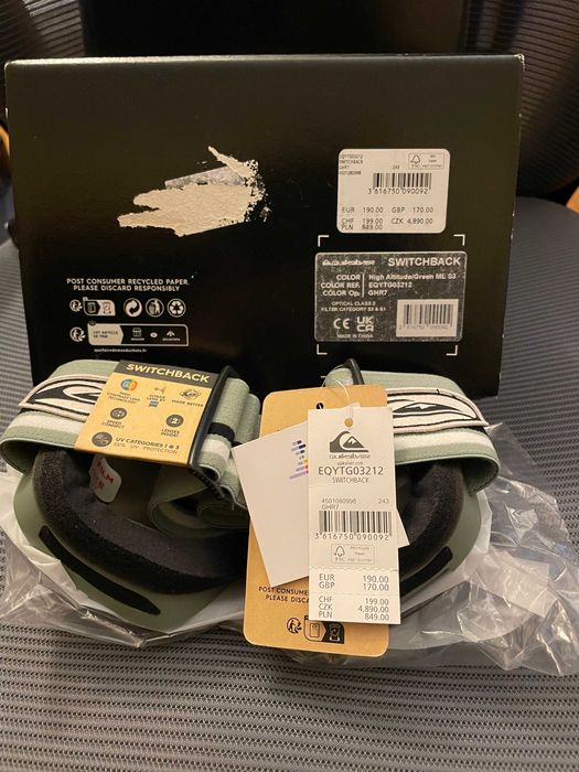 Oculos Neve Ski Quicksilver Switchback Novo