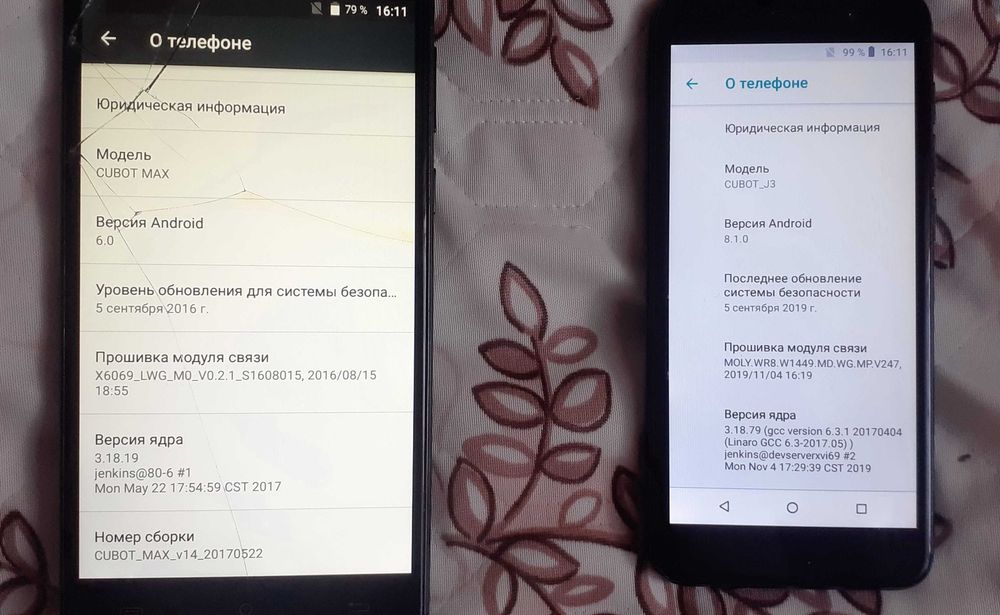 Смартфон Cubot Max (3/32GB Android 6) и Cubot J3 (1/16GB Android 8.1)