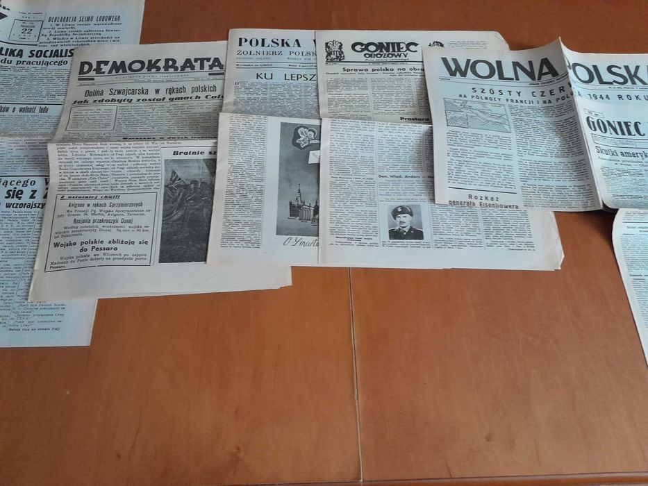 Stare gazety-lata 40 te XX wieku II wojna