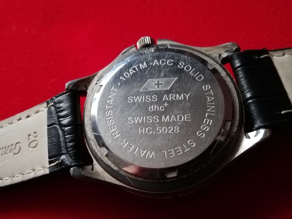Sprzedam okazały męski zegarek Swiss Army - dual data, solidny pasek