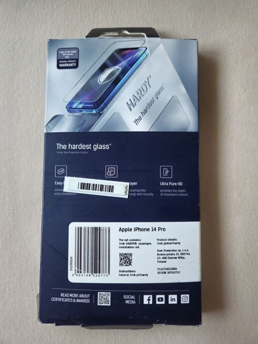 Szkło 3mk HARDY APPLE iPhone 14 Pro