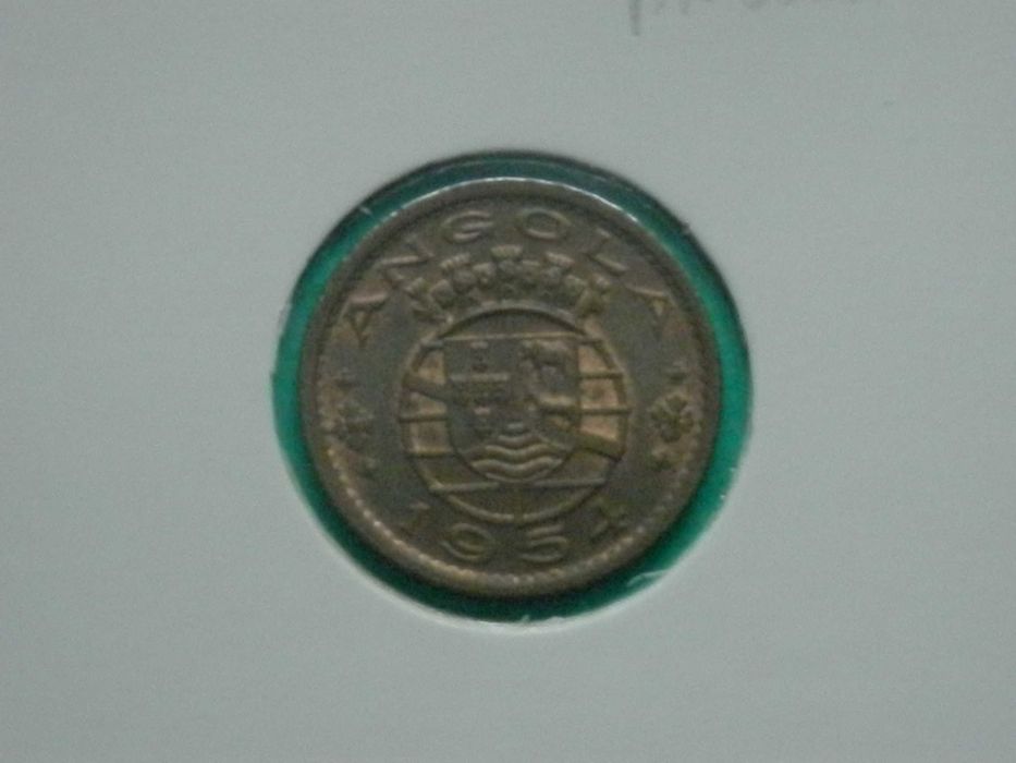 1259 - Angola: 50 centavos 1954 bronze, por 2,00