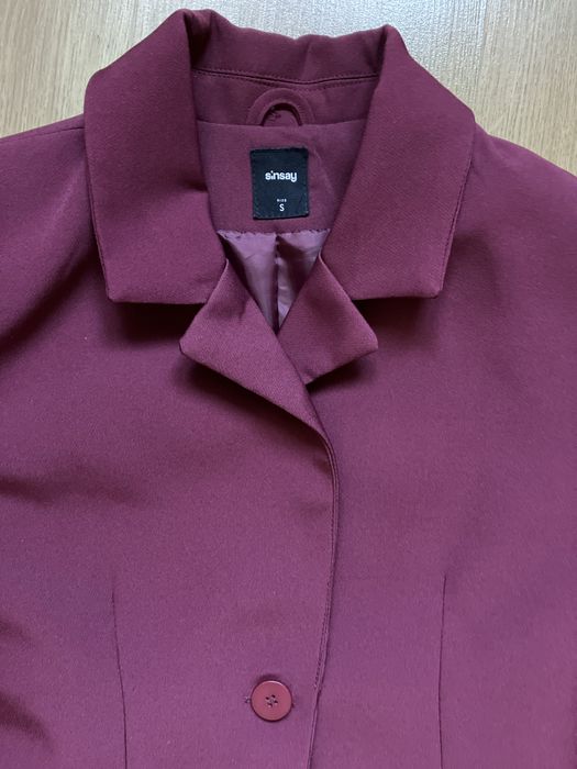 Bordowy garnitur s/m Sinsay