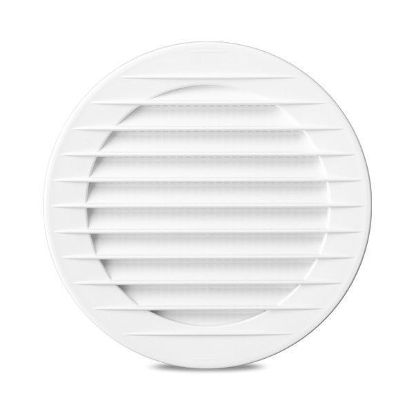 Kratka Okrągła Z Siatką Fi 60 Biała (4Szt.) AirRoxy