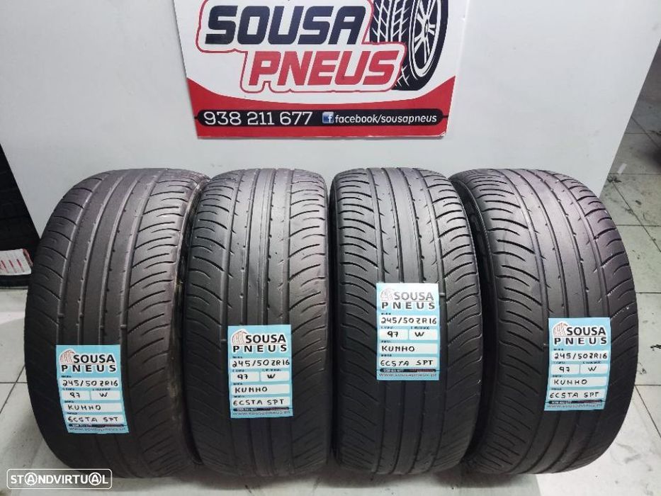 4 pneus semi novos 245-50r16  kumho - oferta dos portes