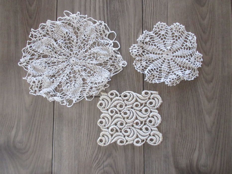 Serwetki vintage retro szydełko