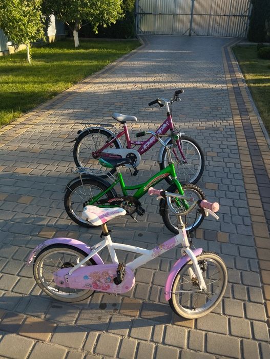 Дитячі велосипеди на різний вік, ціна вказана за зелений