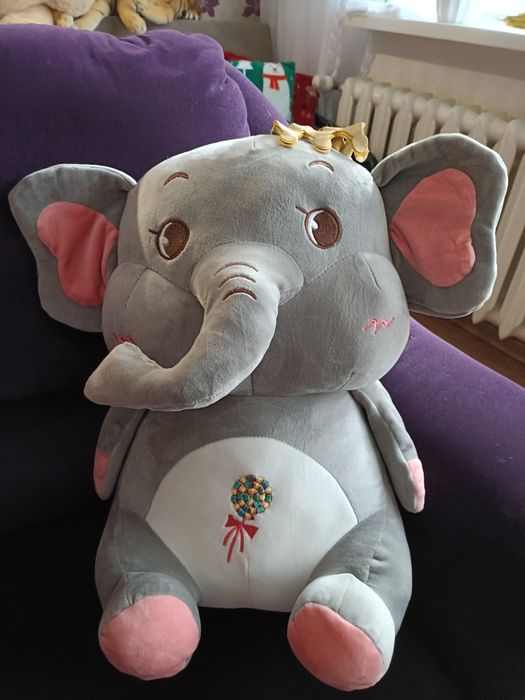 Słoń pluszak duży z kocykiem