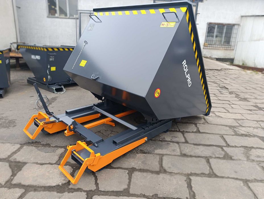 Kontener samowyładowczy/Koleba/Pojemnik do widlaka 1500l PREMIUM !!!