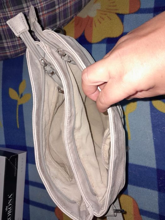 Сумка клатч сіра