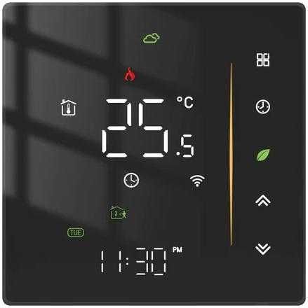 LCD termostat ogrzewanie kotła programowalny czarny Wi-Fi BHT-006