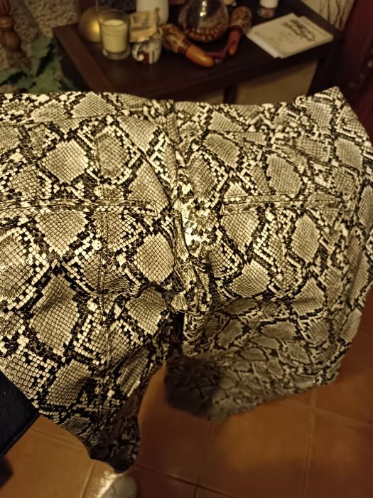Calça Zara estilo Pele de cobra