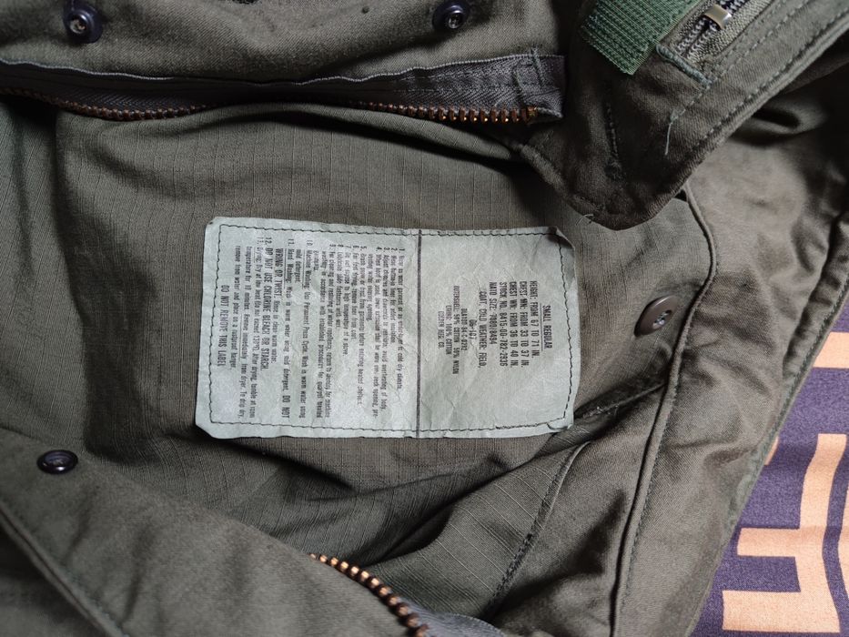 Oryginalna kurtka M-65 US Army Golden Mfg. 1984 Small Regular – nieużywana