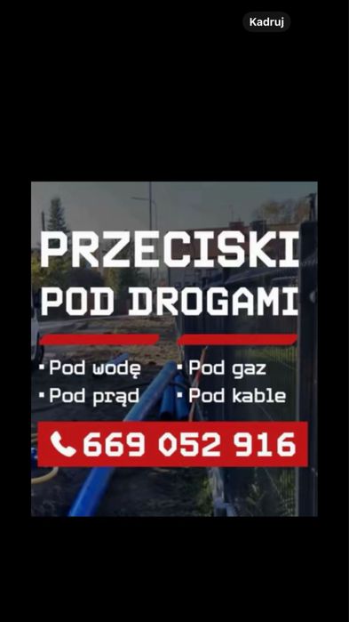 Przeciski pod drogami, przeciski bezwykopowe, przeciski kret