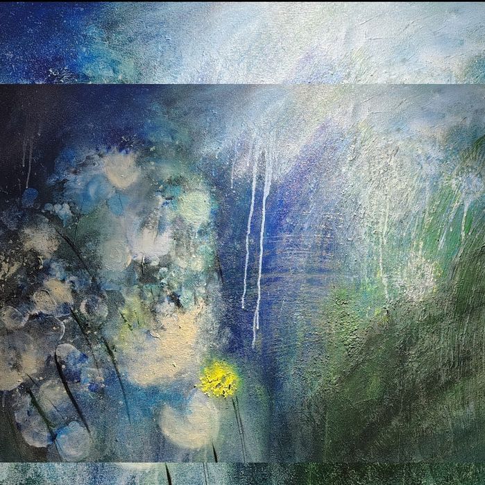 Iskierka w mroku  obraz ręcznie malowany