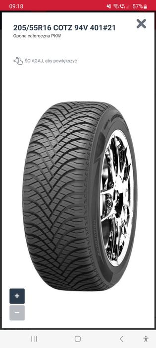 205/55r16 XL wielosezonowe całoroczne Trazano goodride z-401 wymiana