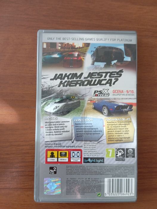 Gra na PSP Need for speed Shift