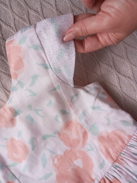 PETIT BATEAU bardzo elegancka naturalna Sukienka  116r
