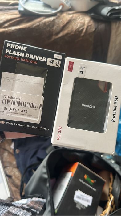 Портативный SSD 4TB Type-C (2 шт.) — Phone Flash Driver + M.2 Portable SSD