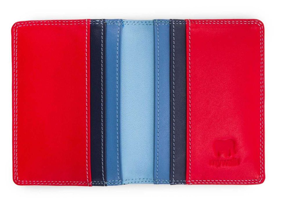 Porta-Cartões com inserções em pele da MYWALIT na cor Royal