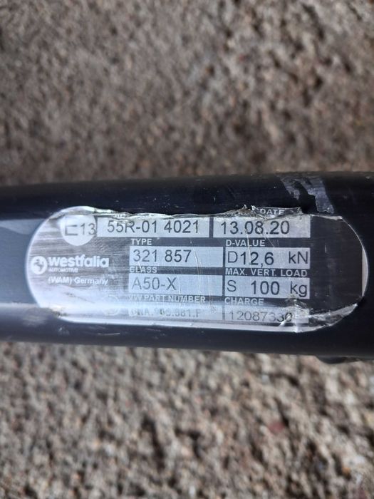 Belka Haka Westfalia do VW Tiguan 2