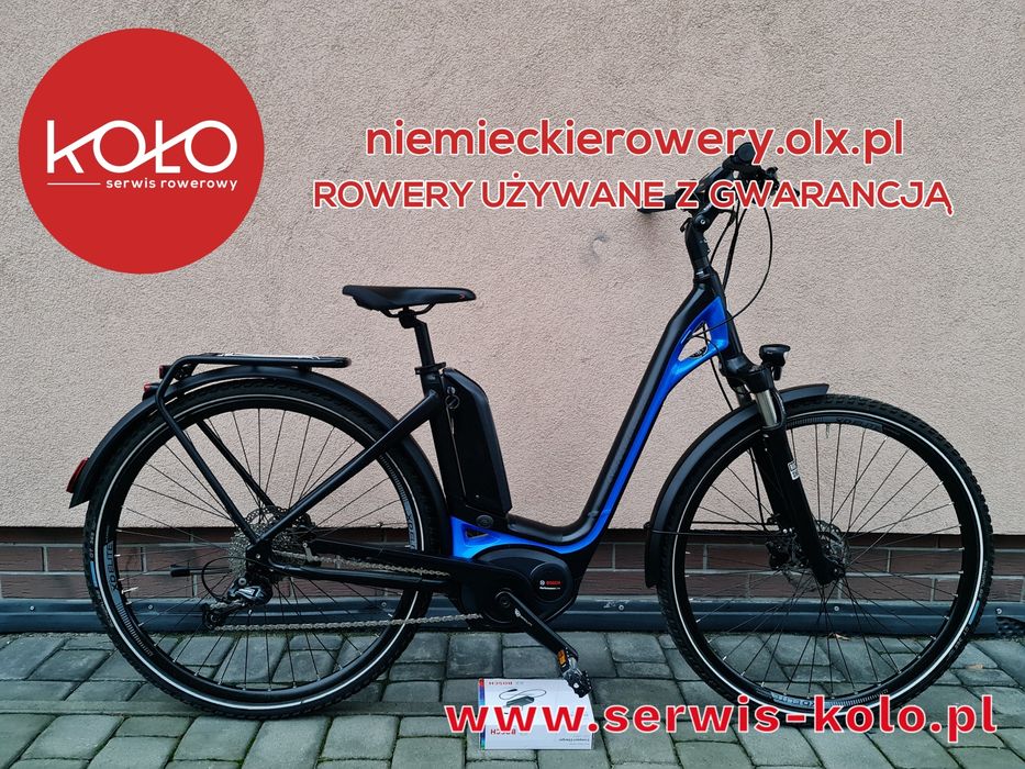 Rower elektryczny damski damka BERGAMONT koła 28 SHIMANO DEORE alu