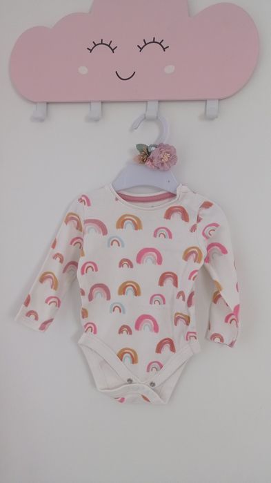 Sukienka body zestaw komplet F&F 68 3-6