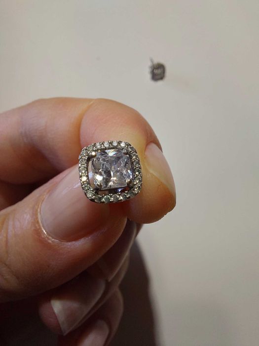 Brincos prata Magnolia