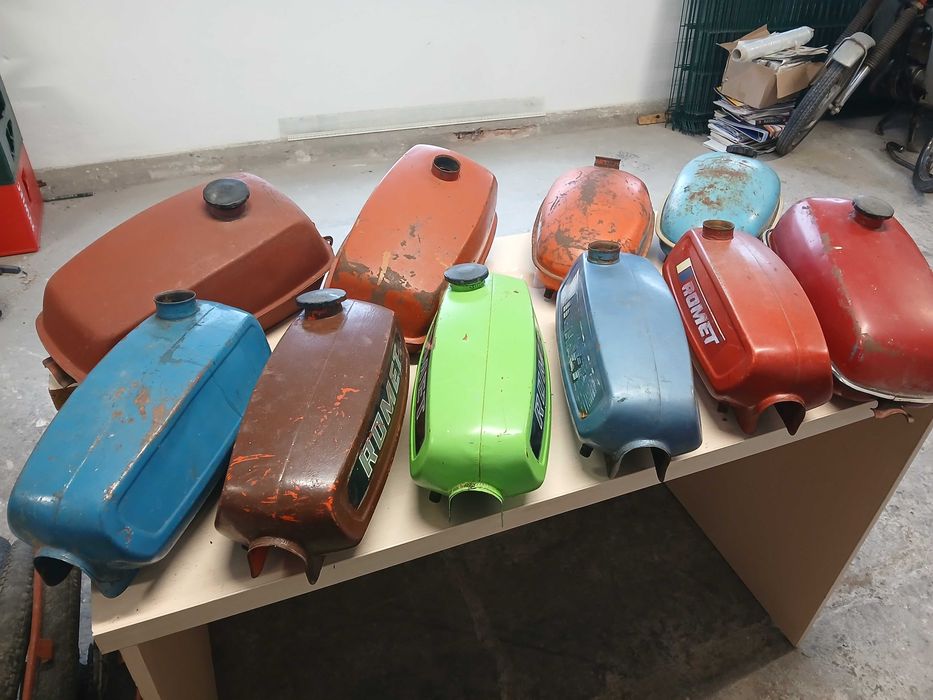 Schowek puszka boczki Romet 200 205 lagi błotnik widelec wahacz siedze