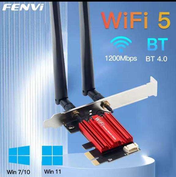 WiFi PCI-E сетевая карта FENVI 1200 Мбит/с + Bluetooth4.0