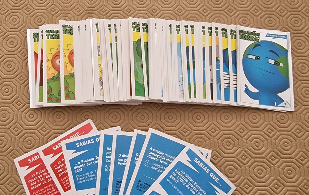 Cartas coleção Guardiões da Terra do Lidl