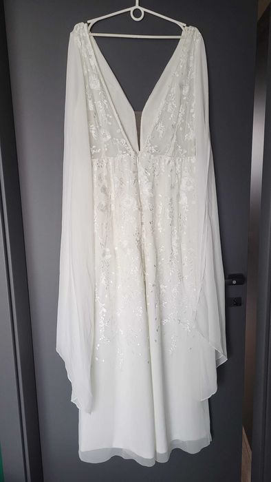 NOWA suknia ślubna styl boho - Plus Size r.44-46