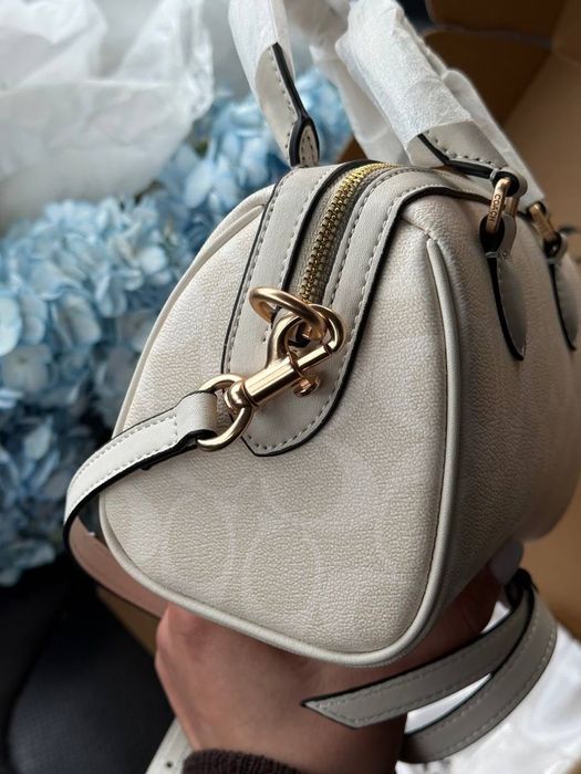 Сумка Coach Rowan Satchel Bag / сумочка коуч коач біла маленька