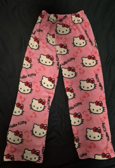 Spodnie hello kitty z futerkiem M