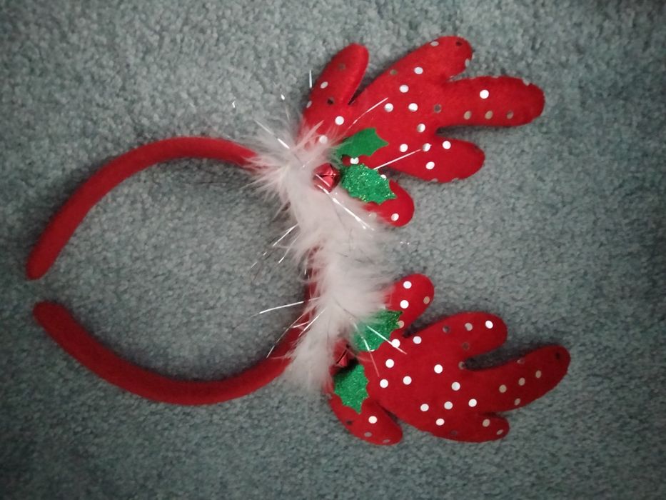 Opaska dla dziewczynki na święta